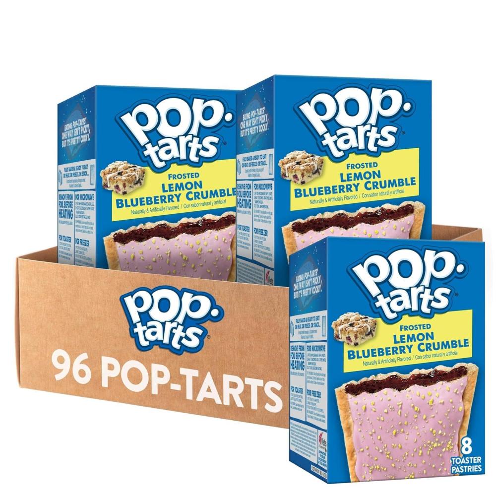image:imagePopTarts Toaster Pastries Breakfast Foods Kids Snacks Frosted Banana Bread 96 PopTartsFrosted Lemon Blueberry Crumble