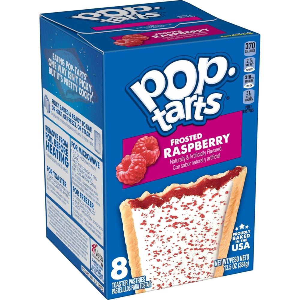 image:imagePopTarts Toaster Pastries Breakfast Foods Kids Snacks Frosted Banana Bread 96 PopTartsFrosted Raspberry