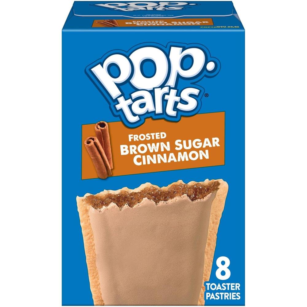 image:imagePopTarts Toaster Pastries Breakfast Foods Kids Snacks Frosted Brown Sugar Cinnamon 8 PopTarts135 Ounce Pack of 1