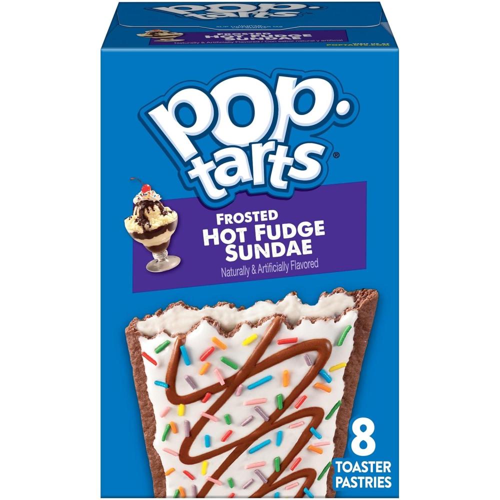 image:imagePopTarts Toaster Pastries Breakfast Foods Kids Snacks Frosted Hot Fudge Sundae 8 PopTarts135 Ounce Pack of 1