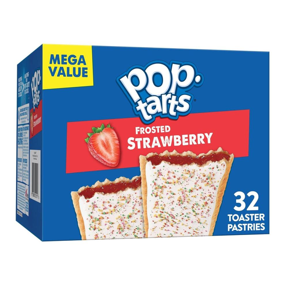 image:imagePopTarts Toaster Pastries Breakfast Foods Kids Snacks Variety Pack 541oz Box 32 CountStrawberry