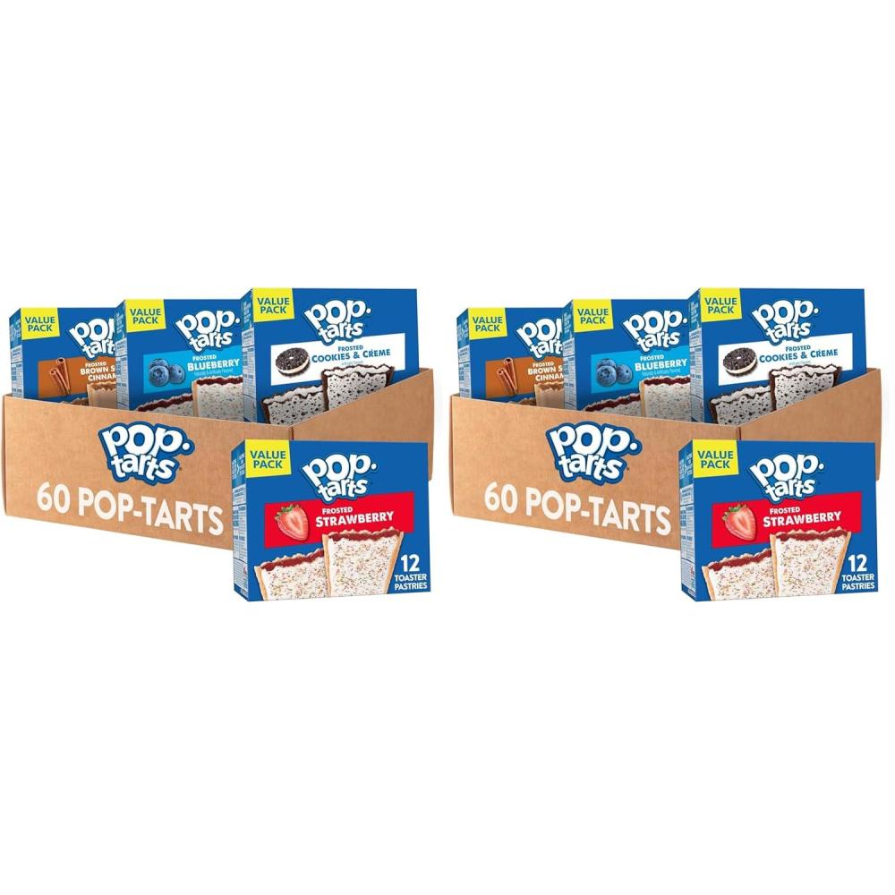 image:imagePopTarts Toaster Pastries Breakfast Foods Kids Snacks Variety Pack 60 PopTarts203 Ounce Pack of 10