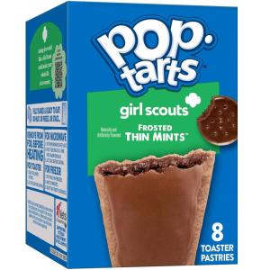 Pop-Tarts Girl Scout Toaster Pastries, Breakfast Foods, Kids Snacks, Frosted Thin Mints, 13.5oz Box (8 Pop-Tarts)(13.5 Ounce (Pack of 1))