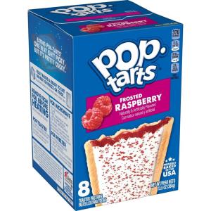 Pop-Tarts Toaster Pastries, Breakfast Foods, Kids Snacks, Frosted Banana Bread (96 Pop-Tarts)(Frosted Raspberry)