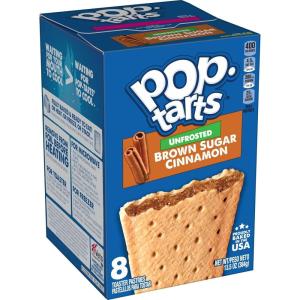 Pop-Tarts Toaster Pastries, Breakfast Foods, Kids Snacks, Frosted Banana Bread (96 Pop-Tarts)(Unfrosted Brown Sugar Cinnamon)