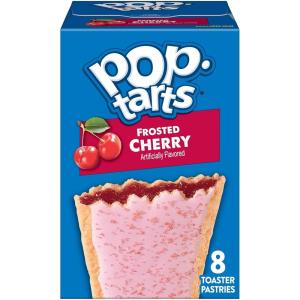 Pop-Tarts Toaster Pastries, Breakfast Foods, Kids Snacks, Frosted Cherry, 13.5oz Box (8 Pop-Tarts)