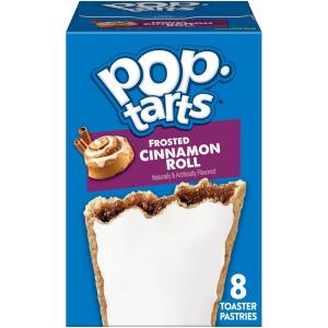 Pop-Tarts Toaster Pastries, Breakfast Foods, Kids Snacks, Frosted Cinnamon Roll (8 Pop-Tarts)(13.5 Ounce (Pack of 1))
