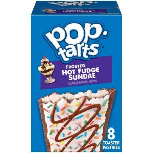 Pop-Tarts Toaster Pastries, Breakfast Foods, Kids Snacks, Frosted Hot Fudge Sundae (8 Pop-Tarts)(13.5 Ounce (Pack of 1))