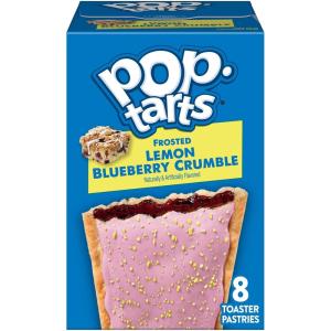 Pop-Tarts Toaster Pastries, Breakfast Foods, Kids Snacks, Frosted Lemon Blueberry Crumble (8 Pop-Tarts)(13.5 Ounce (Pack of 1))