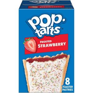 Pop-Tarts Toaster Pastries, Breakfast Foods, Kids Snacks, Frosted Strawberry (8 Pop-Tarts)(3.38 Ounce (Pack of 4))