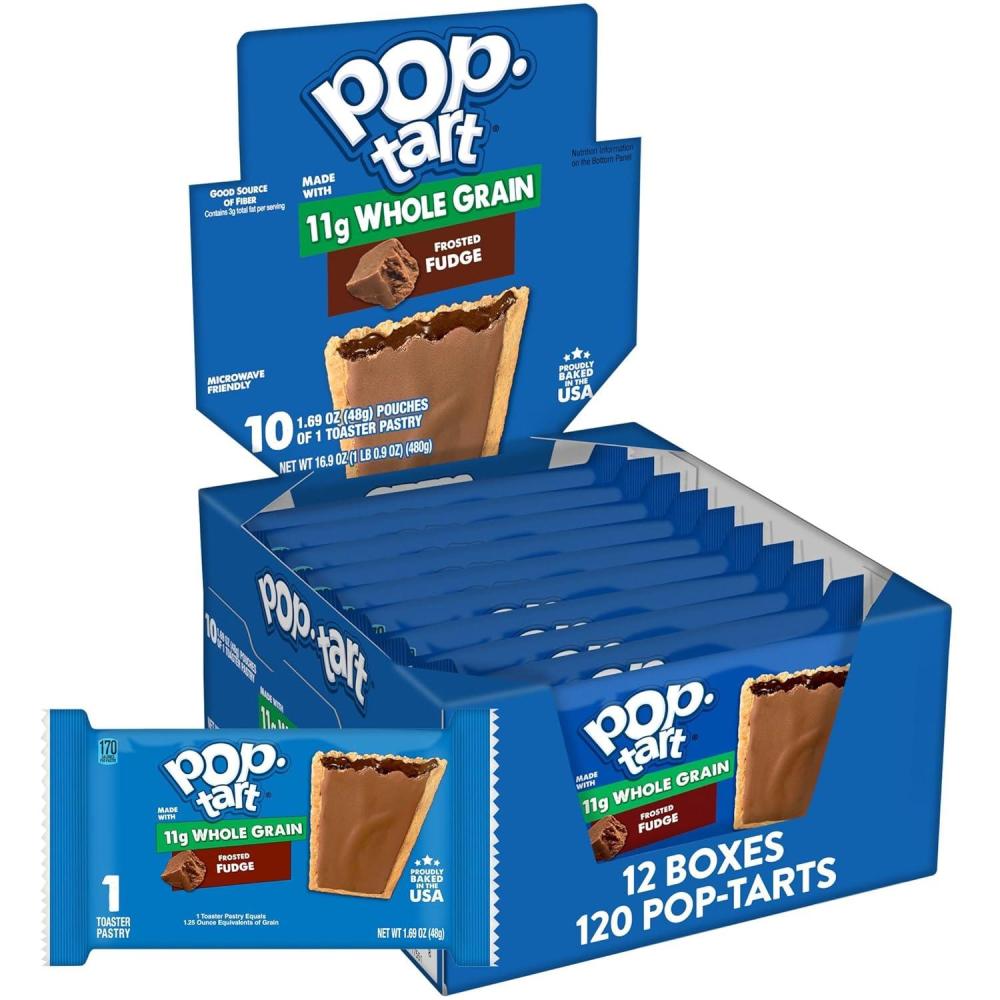 image:imagePopTarts Toaster Pastries Made with Whole Grain Frosted Fudge 176oz 120 Count
