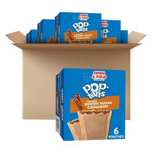 Pop-Tarts Toaster Pastries, Breakfast Foods, Kids Snacks, Frosted Brown Sugar Cinnamon (144 Pop-Tarts)(3.38 Ounce (Pack of 72))